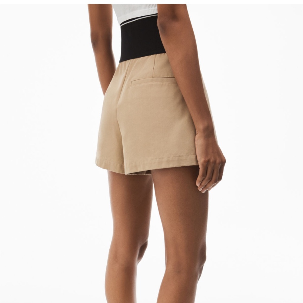 Safari Shorts with Exposed Zipper and Logo Band - Picture 5 of 5